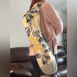 Handmade in Alaska Floral Yoga Mat Bag with Strap
